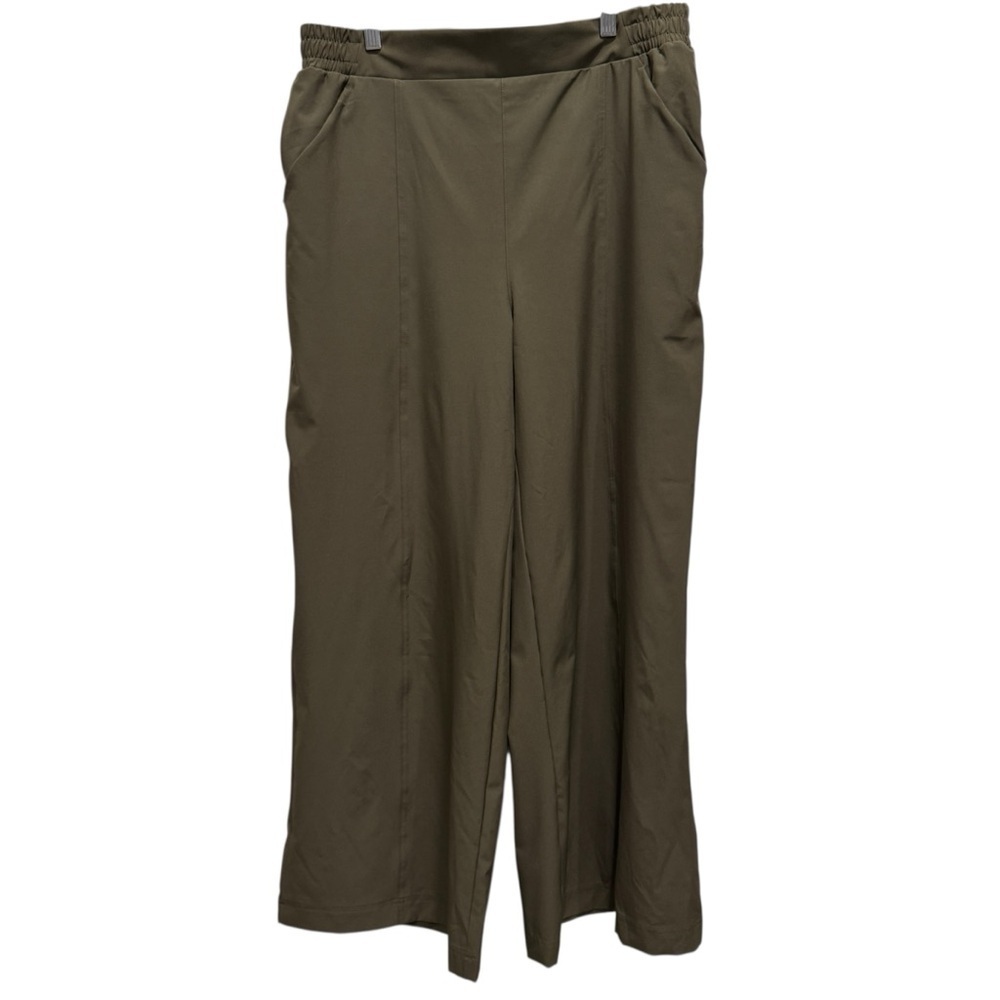 NWT Fabletics Women’s Hike Pant Full Length Wide Leg Green Pull On